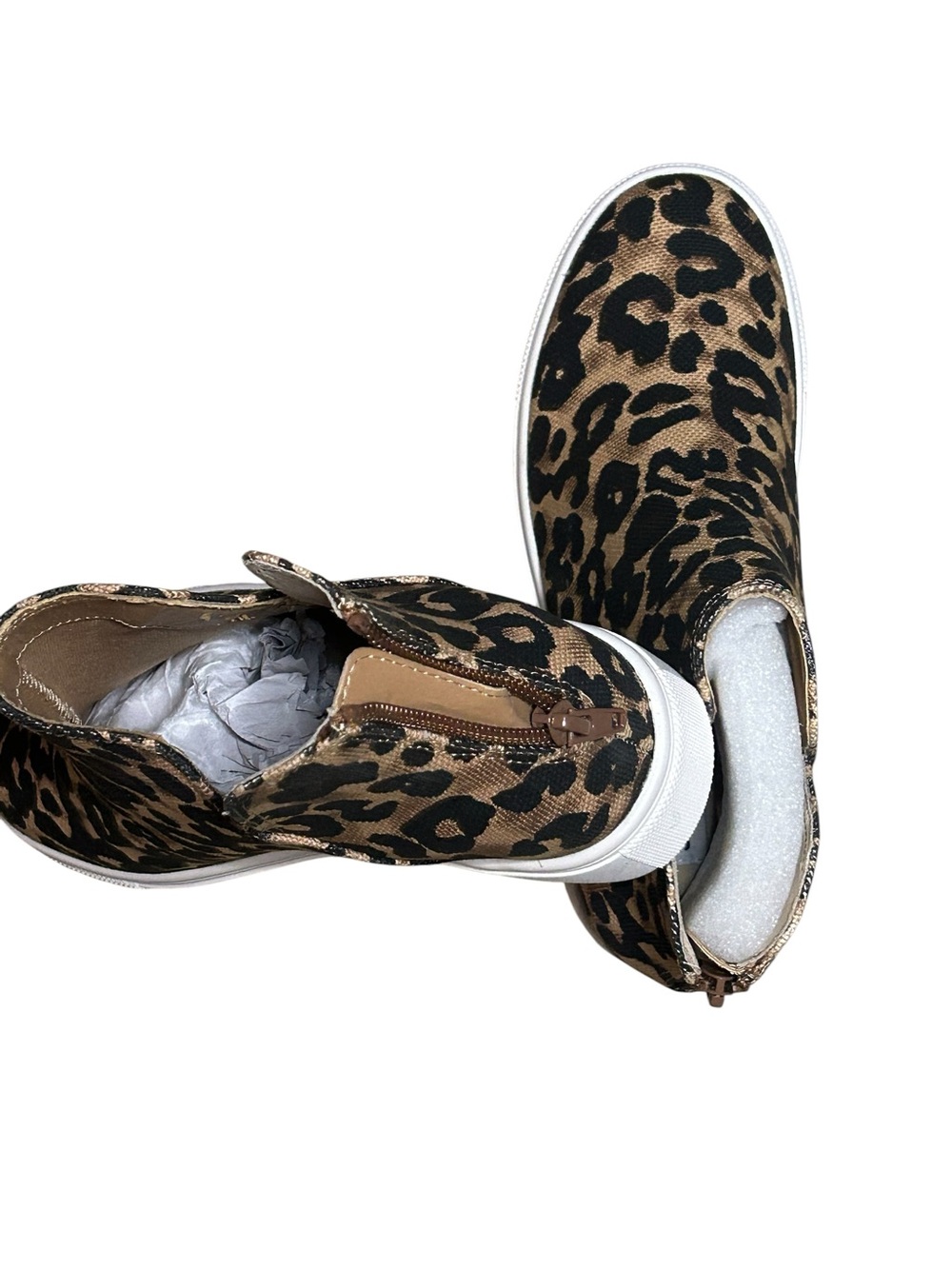 Steve Madden Leopard Print Slip-On Sneakers - Black & Tan